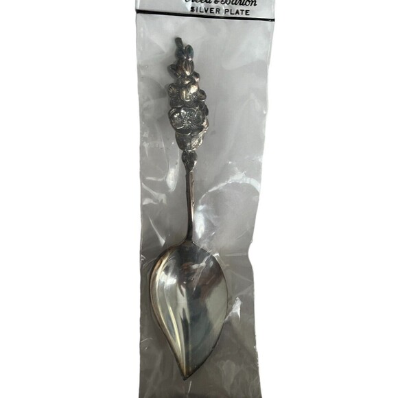 Vintage Reed & Barton Fiesta Party Set Silverplate 5 Pc Floral Serving New - Picture 7 of 10